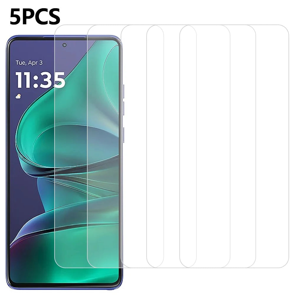5Pcs For Motorola Edge 60 Stylus 5G Front Screen Protector 0.3mm 2.5D Tempered Glass Clear Film - 1