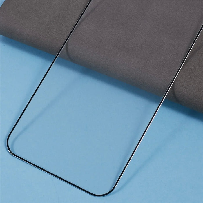 For iPhone 16 Pro Max Screen Protector Ultra Clear Metal Frame + Tempered Glass Film - 7