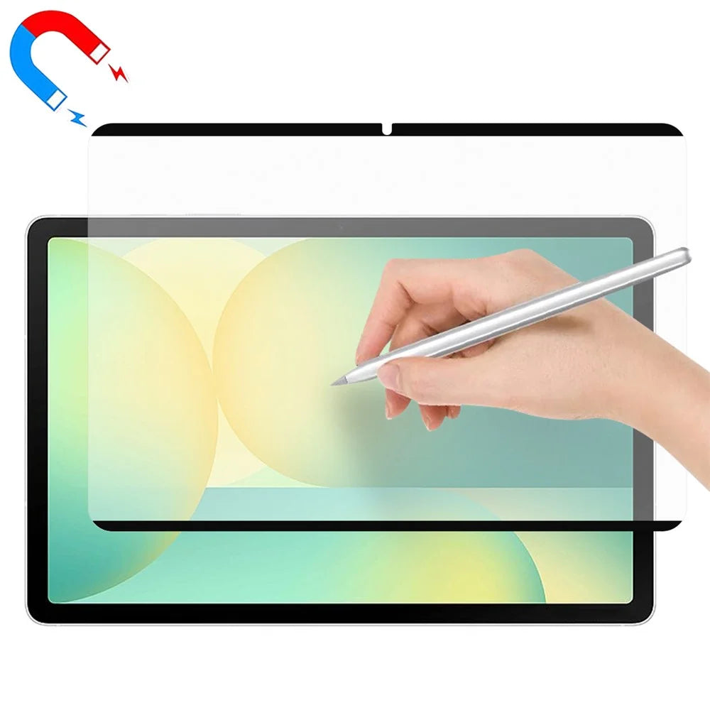 Screen Protector For Samsung Galaxy Tab A10 Plus / S11 / S10 Lite / S10 FE / S9 / S9 FE / A9+ / S8 / Xiaomi Redmi Pad SE 2024 Magnetic PET Film - 1