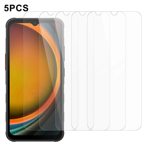 5Pcs For Samsung Galaxy XCover7 Pro Front Screen Protector 0.3mm 2.5D Tempered Glass Clear Film - 1