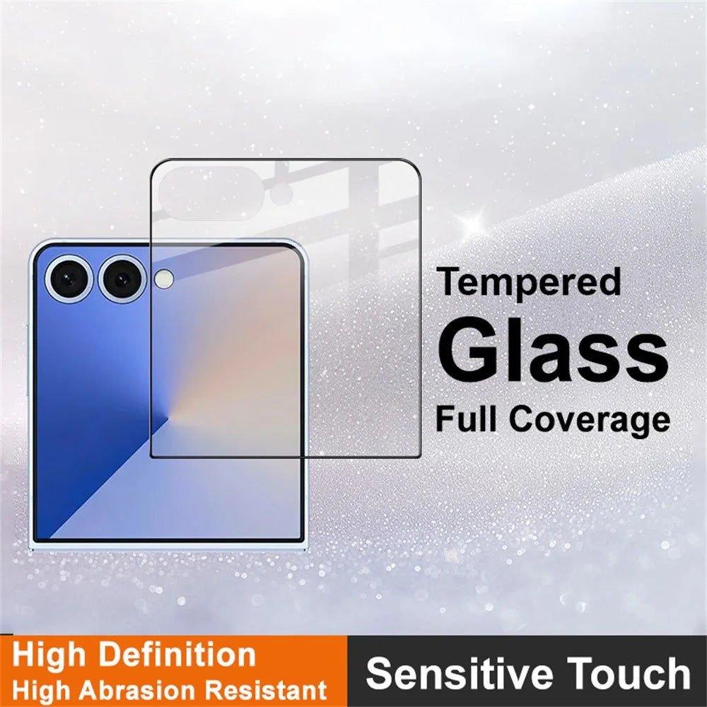 IMAK For Samsung Galaxy Z Flip8 / Z Flip7 5G Rear Screen Protector Tempered Glass Full Cover Film - 3