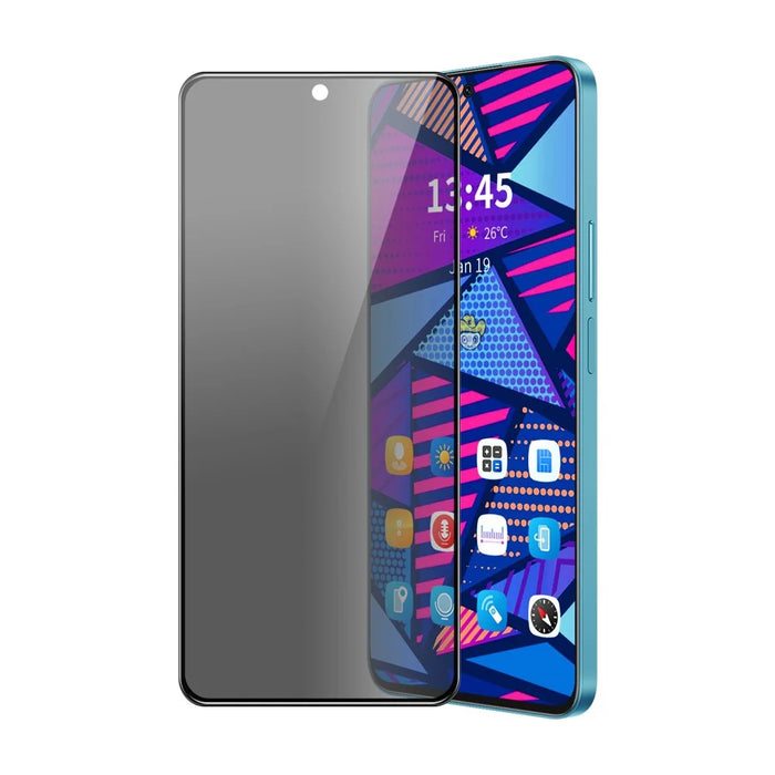 ENKAY HAT PRINCE For Honor X8c 4G Privacy Screen Protector  28-degree Anti-Spy Tempered Glass - Black - 1