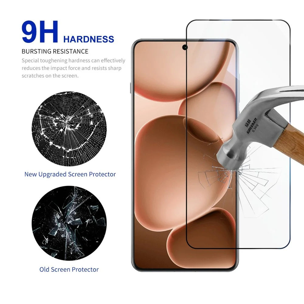 RURIHAI For Oppo Find X8 Ultra 5G Screen Protector 0.18mm 2.5D High Aluminium-Silicon Glass Film (Support Fingerprint Unlock) - 3