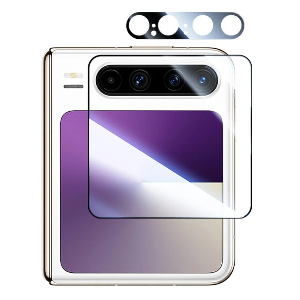 RURIHAI For Huawei Pura X Screen Protector + Camera Lens Protector Silk Printing High Aluminium-Silicon Glass Film Easy Installation - 1