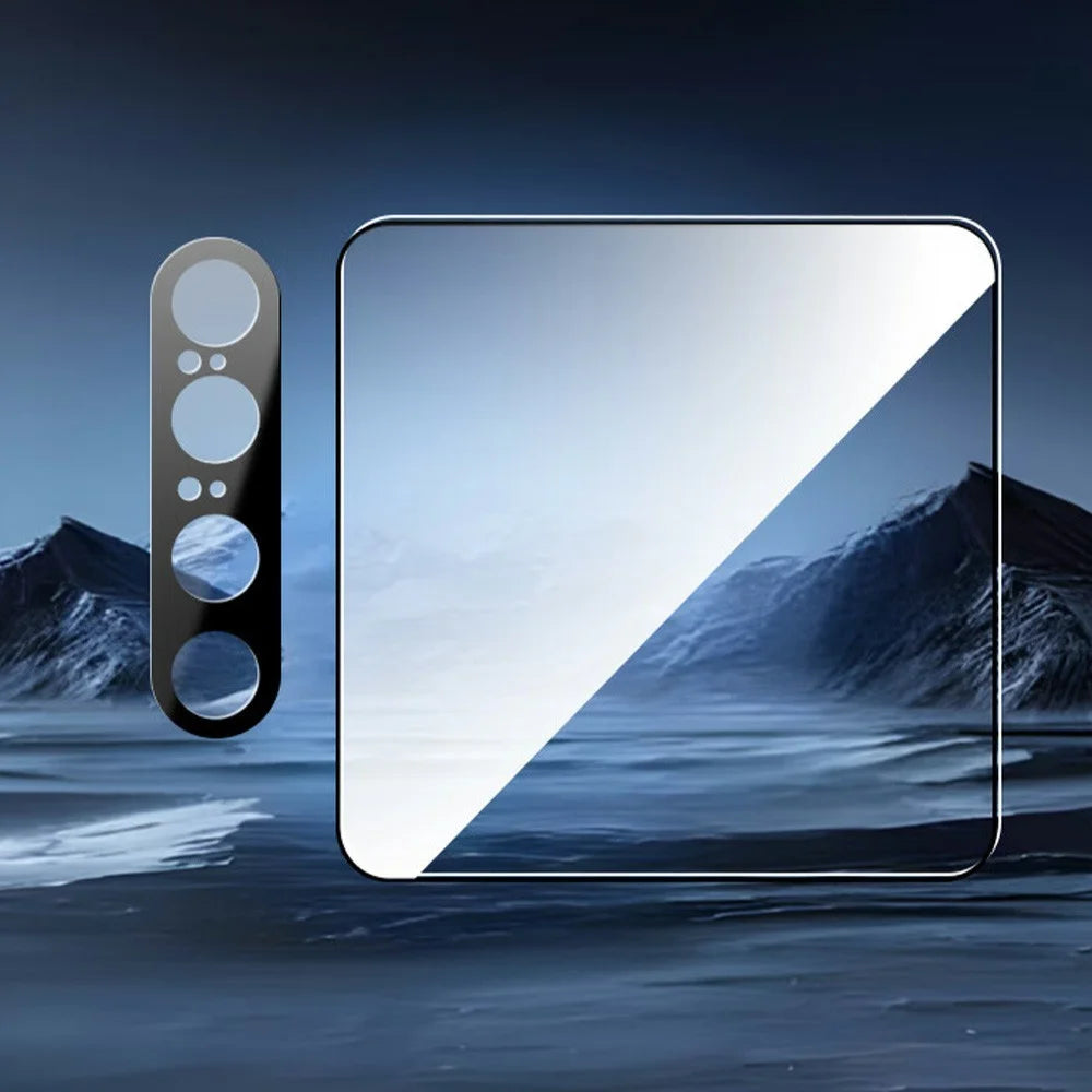 RURIHAI For Huawei Pura X Screen Protector + Camera Lens Protector Silk Printing High Aluminium-Silicon Glass Film Easy Installation - 2