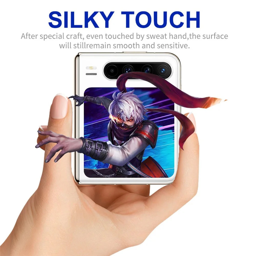 RURIHAI For Huawei Pura X Screen Protector + Camera Lens Protector Silk Printing High Aluminium-Silicon Glass Film Easy Installation - 4