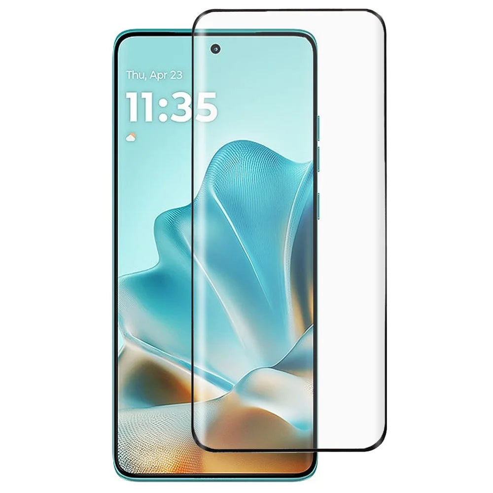 For Motorola Edge (2025) 5G / Edge 60 5G / 60 Fusion 5G / Edge 60 Pro 5G / Edge 60S 5G Screen Protector Black Edge Full Glue Curved Tempered Glass - 1