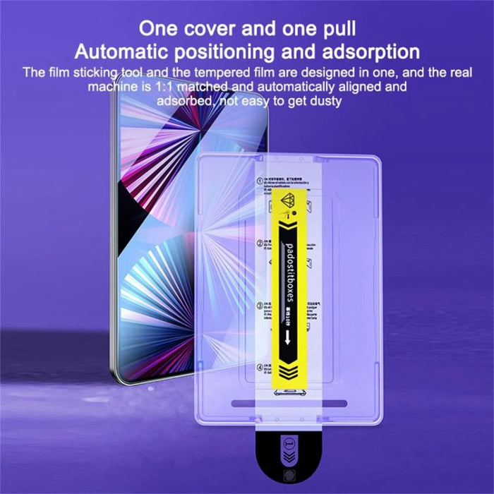 For iPad Air 11 (2026) / (2025) / (2024) Screen Protector Tempered Glass HD Film with Automatic Dust Removal Tool - 3