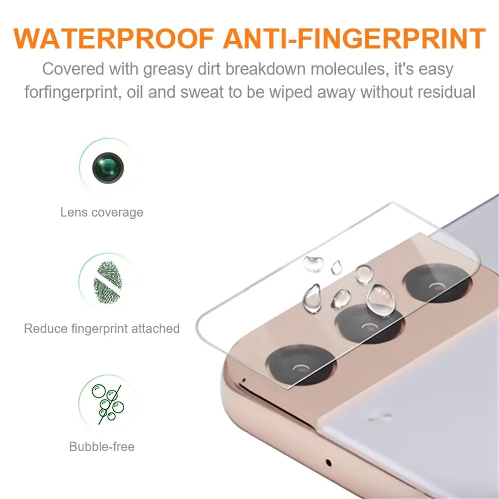 AMORUS For Samsung Galaxy S21 5G / S21+ 5G Camera Lens Protector Anti-explosion Tempered Glass HD Clear Back Camera Protective Film - 2