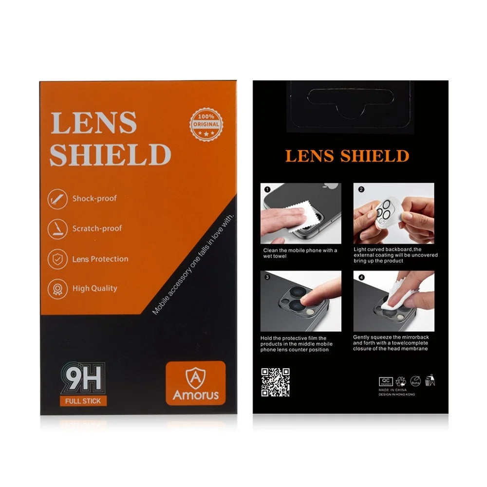 AMORUS For Samsung Galaxy S21 5G / S21+ 5G Camera Lens Protector Anti-explosion Tempered Glass HD Clear Back Camera Protective Film - 6