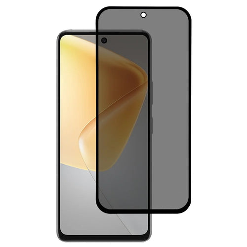 For Infinix Note 50 4G Anti-Peep Full Covering Front Screen Protector Silk Printing Tempered Glass Film - 1