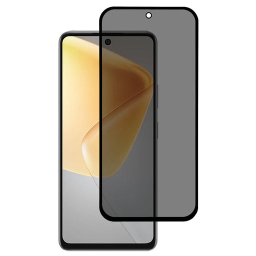 For Infinix Note 50 4G Anti-Peep Full Covering Front Screen Protector Silk Printing Tempered Glass Film - 1