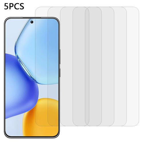 5Pcs For Honor X60 GT 5G Front Screen Protector 0.3mm 2.5D Tempered Glass Clear Film - 1