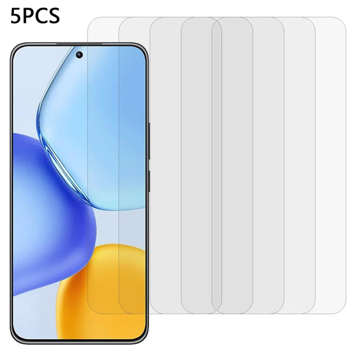 5Pcs For Honor X60 GT 5G Front Screen Protector 0.3mm 2.5D Tempered Glass Clear Film - 1