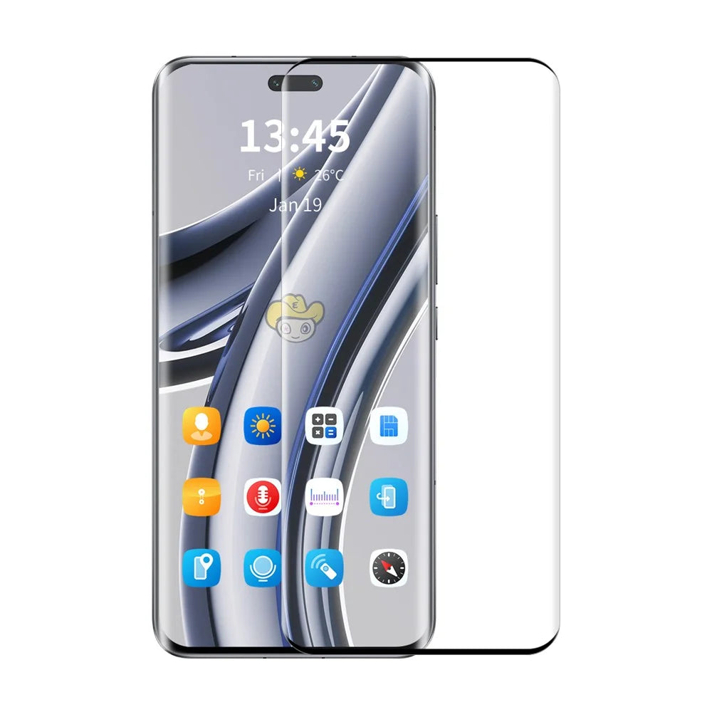 ENKAY HAT PRINCE For Honor Magic7 Pro 5G Tempered Glass   Screen Protector 3D Curved Clear Screen Film Support Fingerprint Unlock - 1