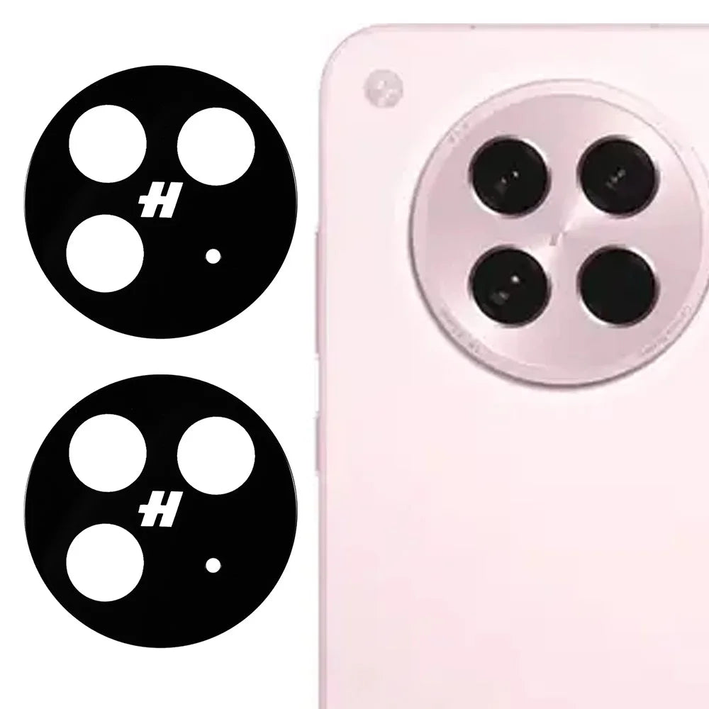 2Pcs For Oppo Find X8s 5G Camera Lens Protector 2.5D Arc Edge Silk Printing Tempered Glass Rear Lens Film - 1