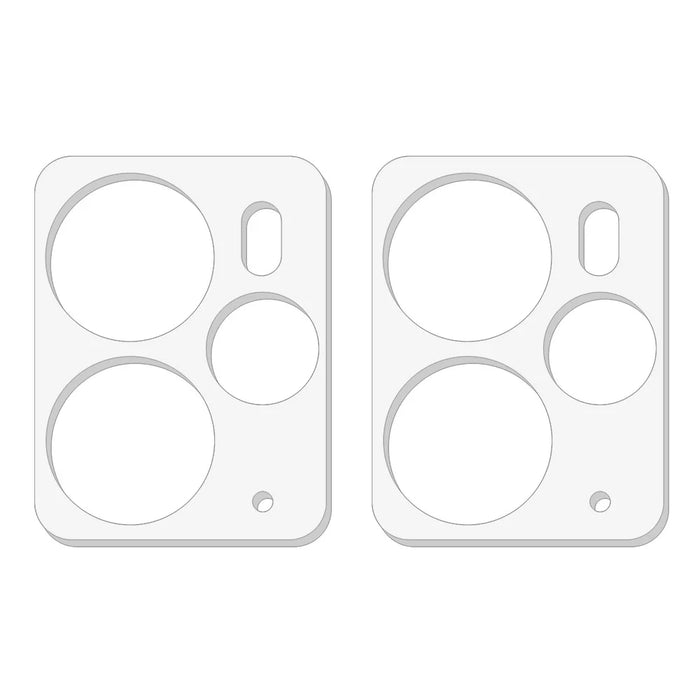 2Pcs For Realme 14 5G Camera Lens Protector 3D Arc Edge Anti-Scratch Tempered Glass Lens Film - 2