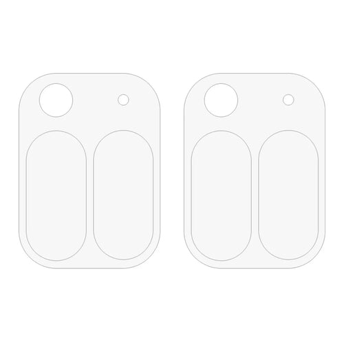 2PCS For Google Pixel 10 Pro Fold Camera Lens Protector 2.5D Tempered Glass Lens Film (Large Version) - 1