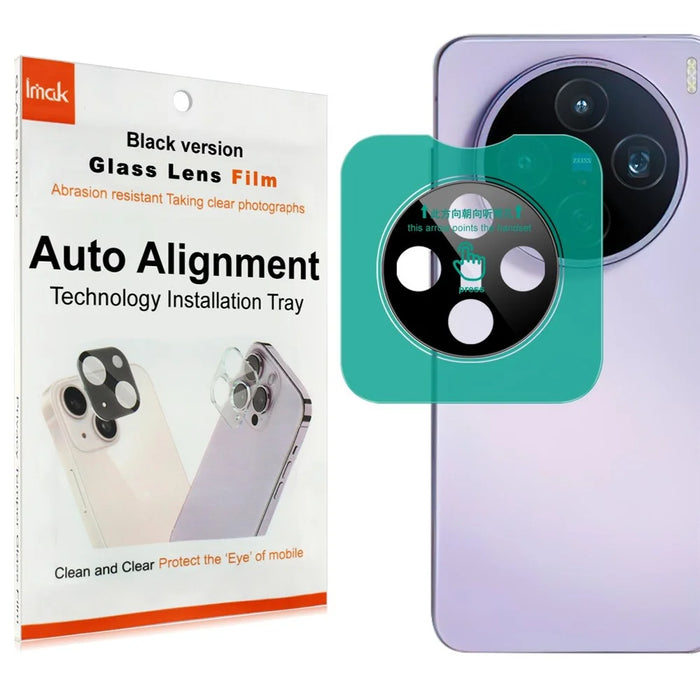 IMAK For vivo X200s 5G Tempered Glass Camera Lens Protector with Self Positioning Frame (Black Version) - 5
