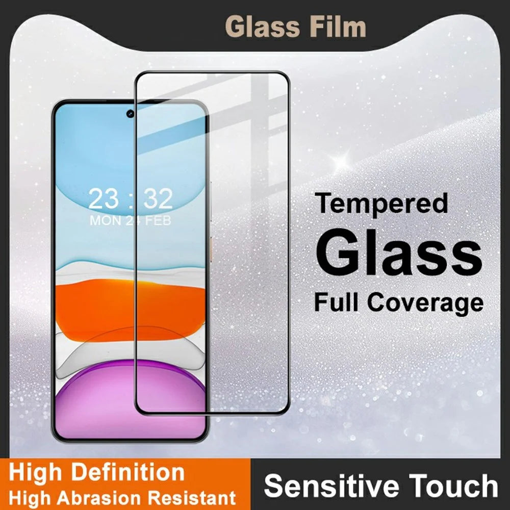 IMAK Pro+ Series For Realme 14 5G Tempered Glass Full Screen Protector Sensitive Touch Film - 3