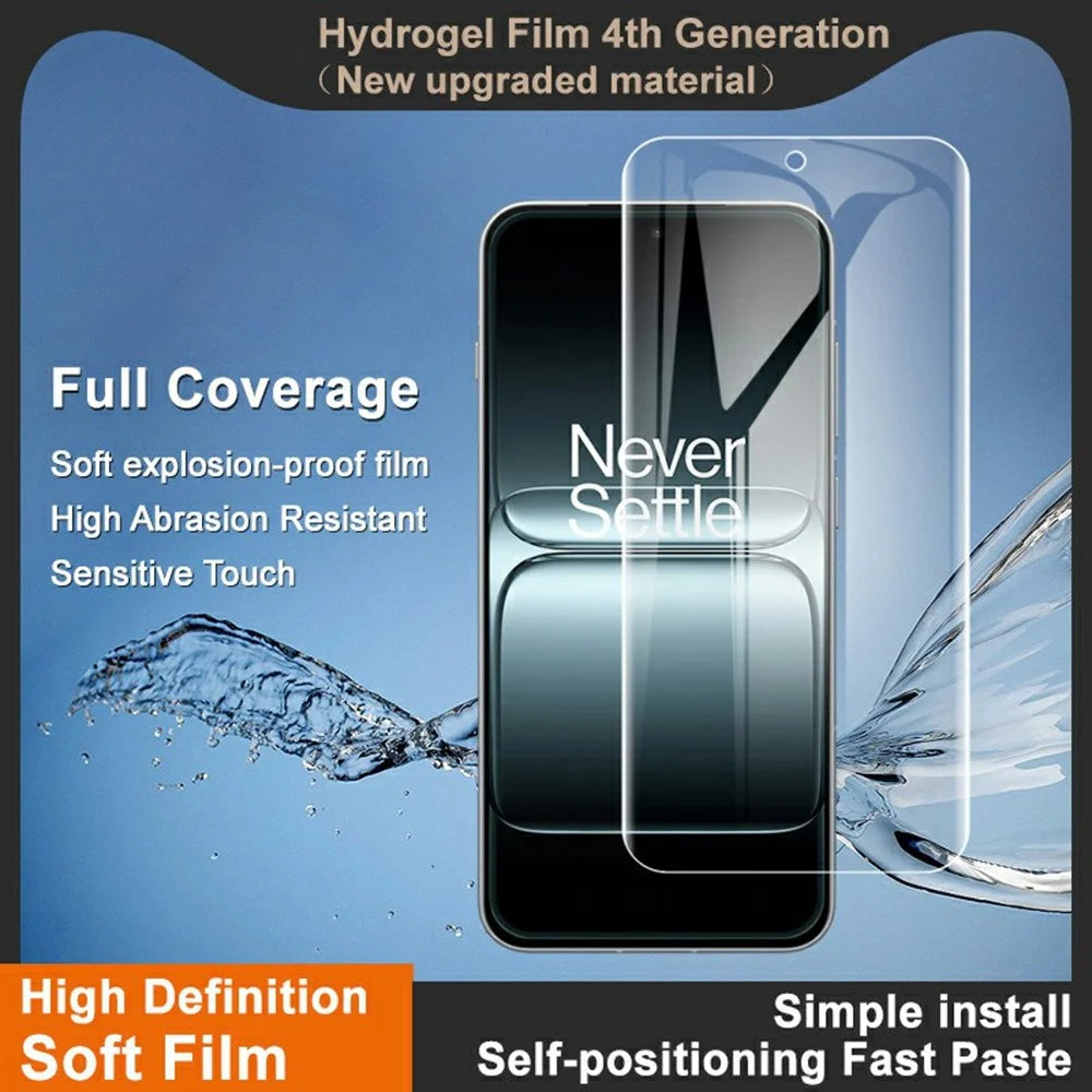 IMAK Hydrogel Film 4th Gen For OnePlus 13s 5G / 13T 5G Full Screen Protector Ultra Clear Soft TPU Film - 3