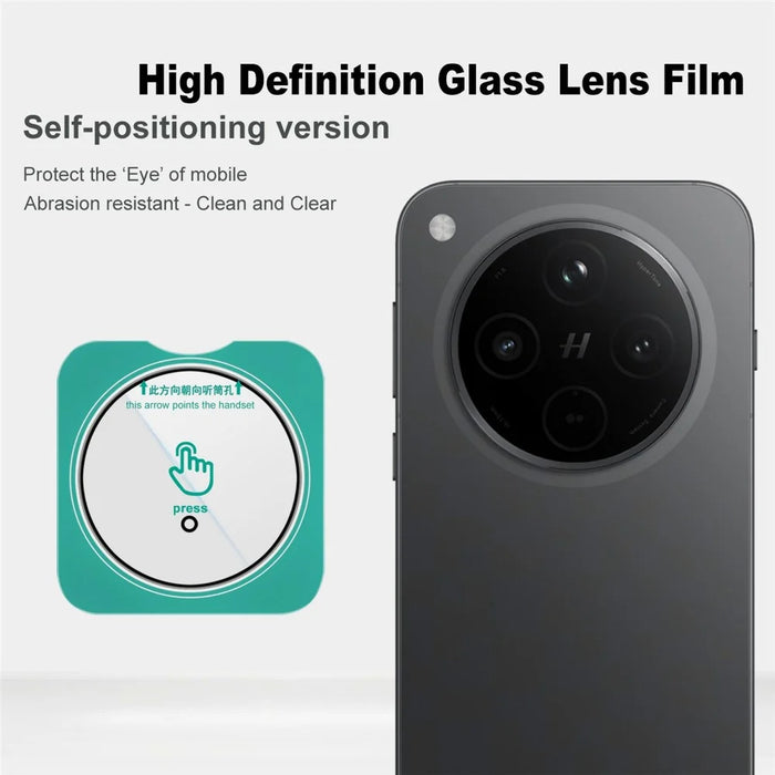 IMAK For Oppo Find X8s+ 5G Camera Lens Protector Tempered Glass Lens Film with Self Positioning Frame - 3