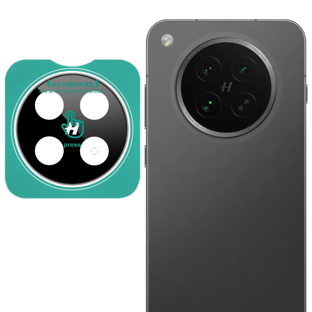 IMAK For Oppo Find X8s 5G Tempered Glass Camera Lens Protector with Self Positioning Frame (Black Version) - 1