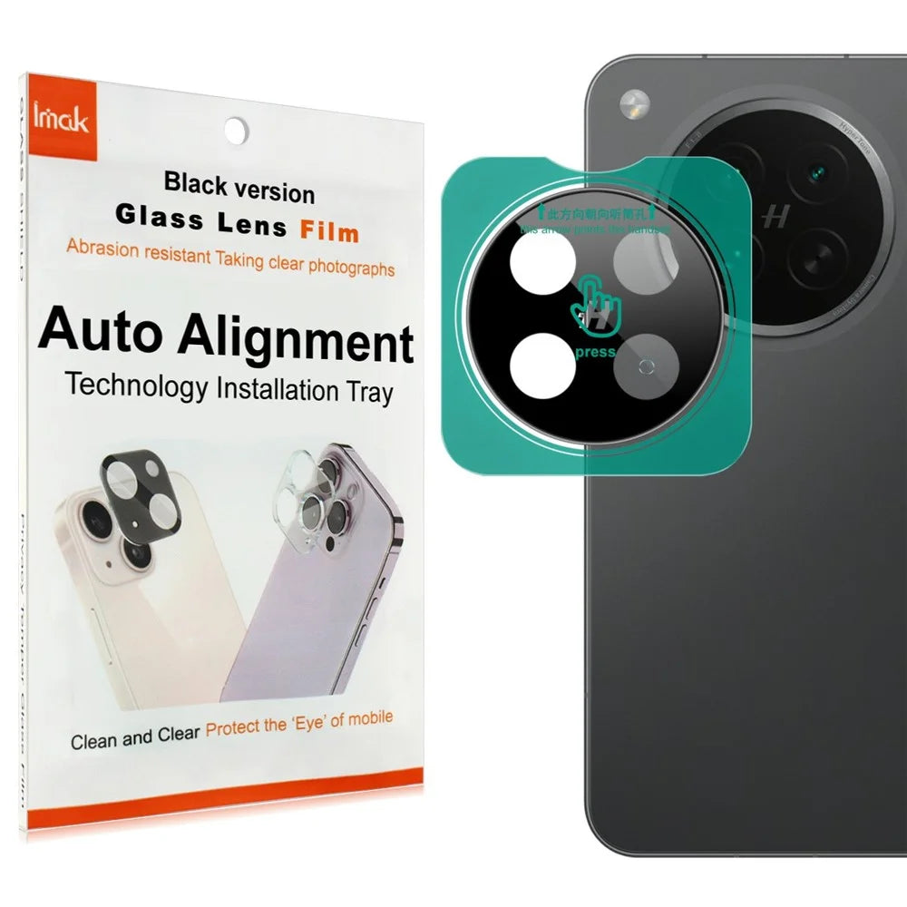 IMAK For Oppo Find X8s 5G Tempered Glass Camera Lens Protector with Self Positioning Frame (Black Version) - 5