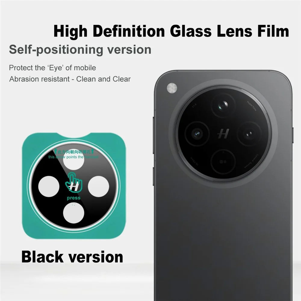 IMAK For Oppo Find X8s+ 5G Tempered Glass Camera Lens Protector with Self Positioning Frame (Black Version) - 3