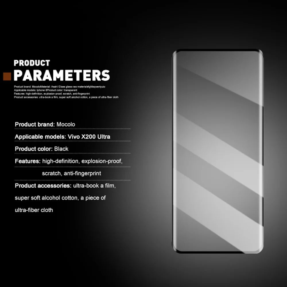 MOCOLO For vivo X200 Ultra 5G Screen Protector 3D Curved Tempered Glass Film - 7