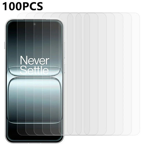 100Pcs For OnePlus 13T 5G / 13s 5G Screen Protector Anti-Scratch Tempered Glass Film (No Package, with Wipes Set, Dust-absorber, Guide Sticker) - 1