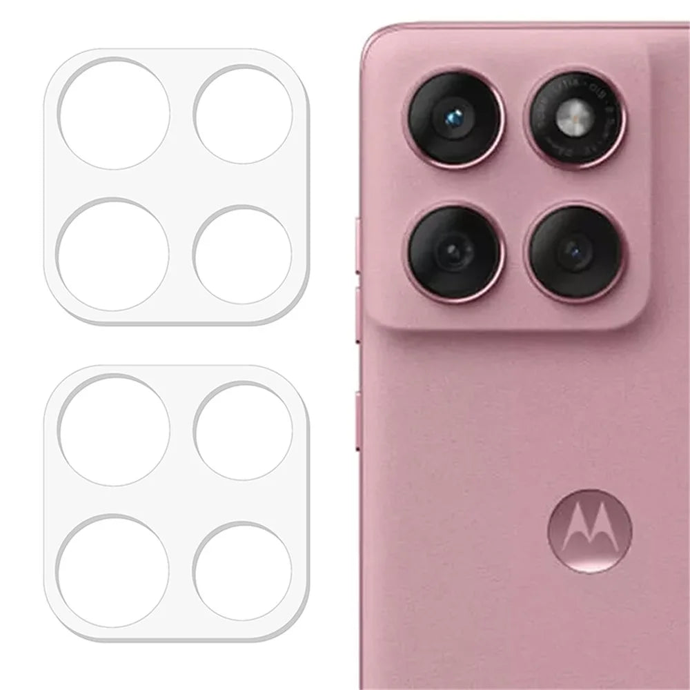 2Pcs For Motorola Edge 60 5G / 60 Fusion 5G / 60s 5G Camera Lens Protector 3D Arc Edge Anti-Scratch Tempered Glass Lens Film - 1