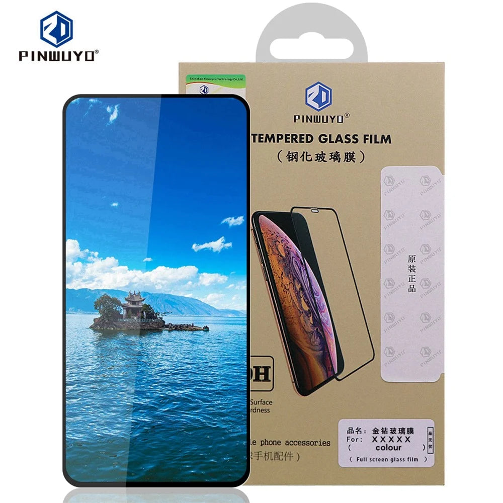 PINWUYO For Realme 14 5G Tempered Glass Film  JK Series-2 9H Full Screen Protector - Black - 3