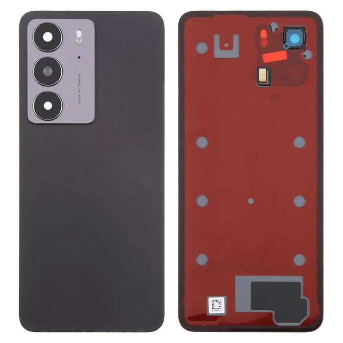 For Realme C75 4G OEM Battery Housing Back Cover with Camera Ring Lens Cover Replacement - Black - 1