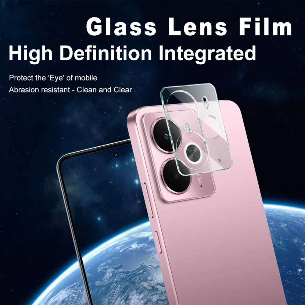 IMAK For Realme 14 5G Tempered Glass Camera Lens Protector + Acrylic Lens Cap - 2