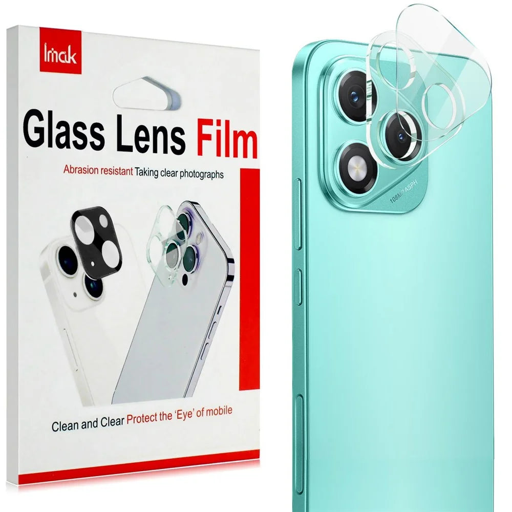 IMAK For Honor 400 Lite 5G Tempered Glass Camera Lens Protector + Acrylic Lens Cap - 6
