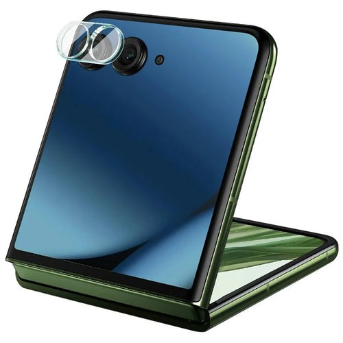 IMAK For Motorola Razr 70+ Razr+ (2026) / Razr 60 Pro 5G Razr+ (2025) / Razr 50 Ultra 5G (Razr+ 2024) Tempered Glass Camera Lens Protector + Acrylic Lens Cap - 1