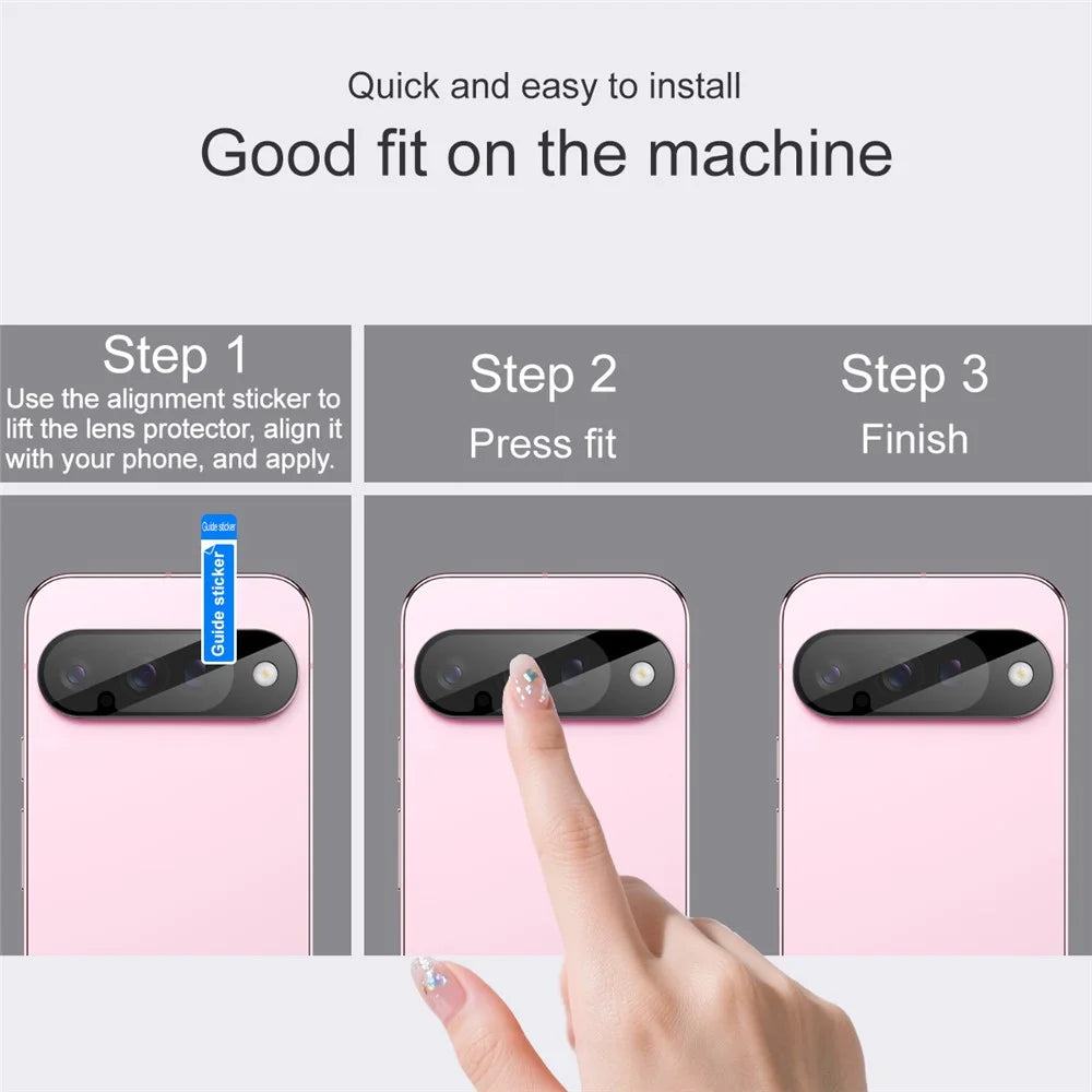 IMAK For Google Pixel 10 Camera Lens Protector Tempered Glass HD Clear Lens Film (Black Version) - 4