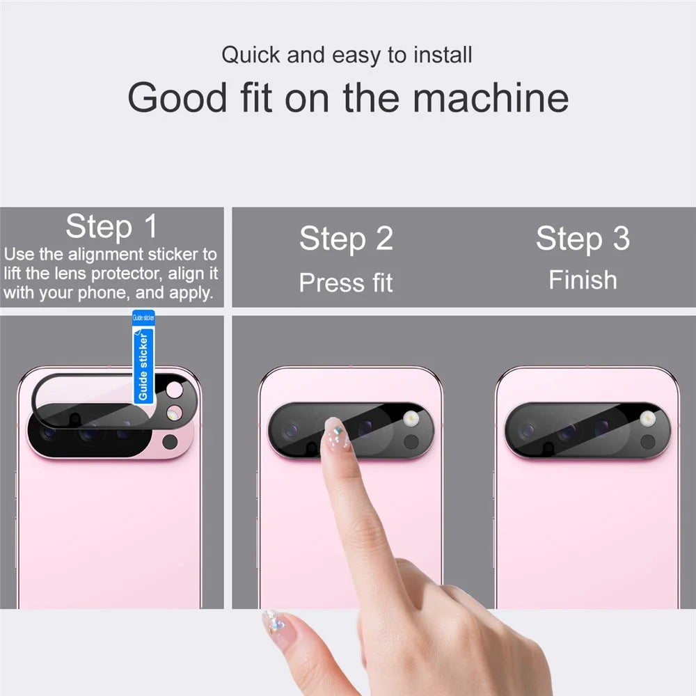 IMAK For Google Pixel 10 Pro XL Camera Lens Protector Tempered Glass HD Clear Lens Film (Black Version) - 4