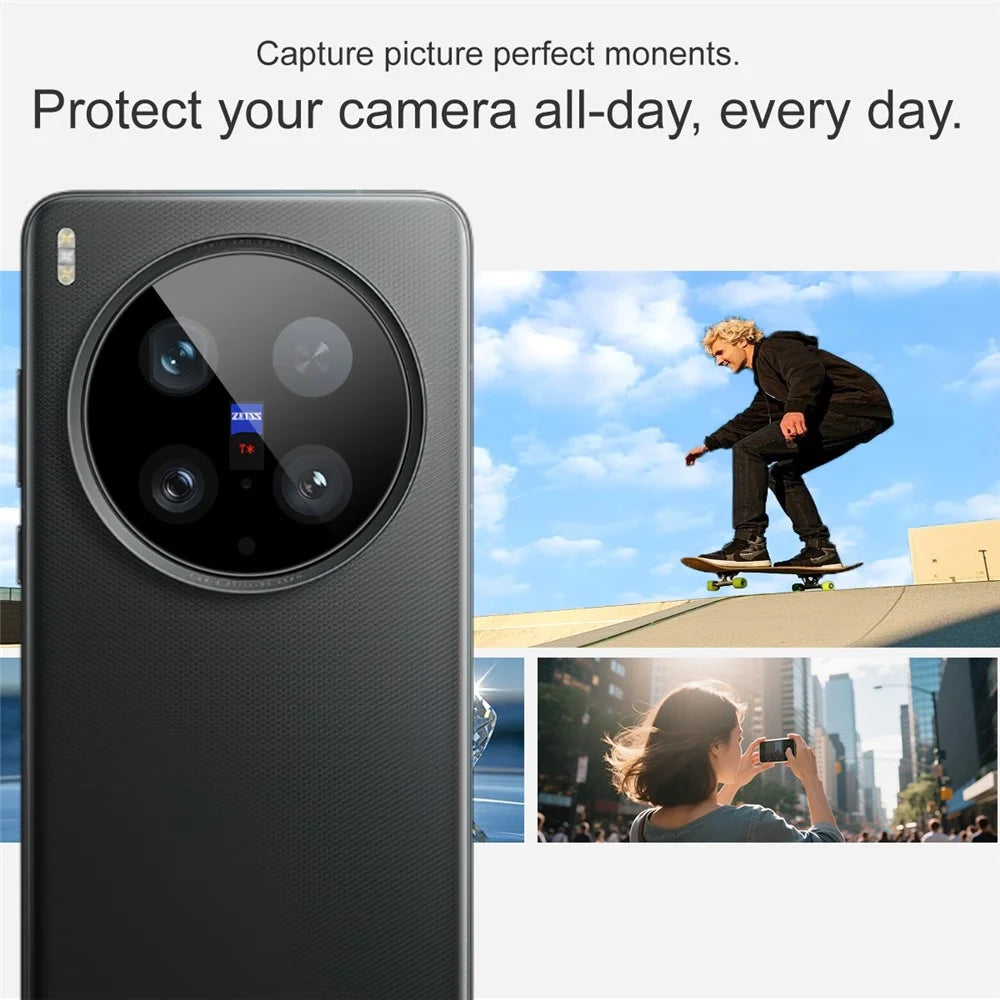 IMAK For vivo X200 Ultra 5G Camera Lens Protector Tempered Glass HD Clear Lens Film (Black Version) - 5