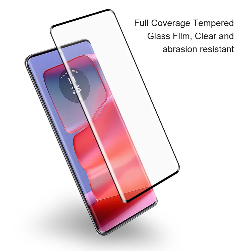 AMORUS Screen Protector For Edge 60 5G / 60 Pro 5G / 60 Fusion 5G / 60s 5G / 50 5G / 50 Pro 5G , 3D Curved Tempered Glass Film - 5