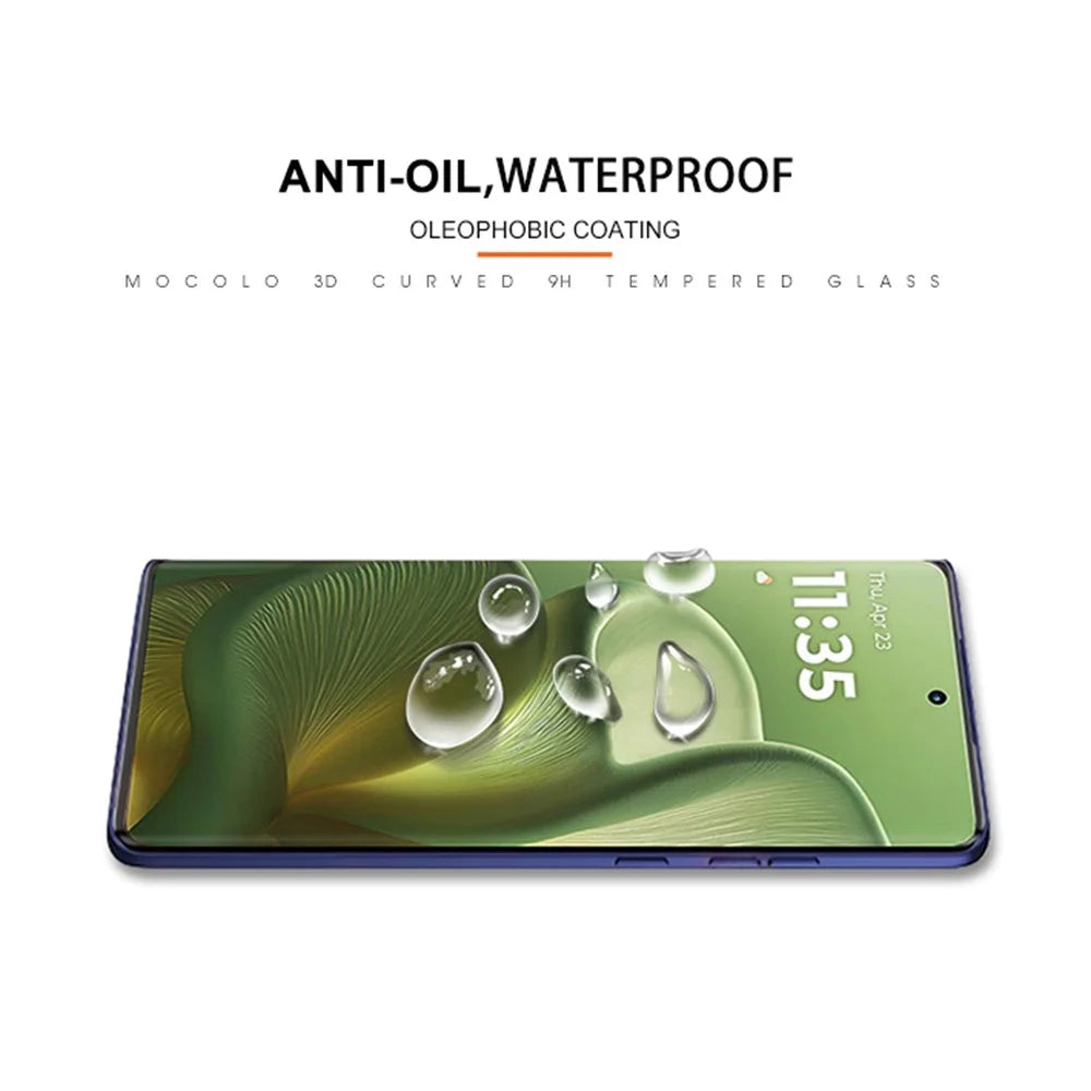 MOCOLO Screen Protector For Motorola Edge 60 5G / 60 Pro 5G / 60 Fusion 5G / 60s 5G / 50 5G / 50 Pro 5G , Tempered Glass UV Liquid Film 3D Curved Full Coverage - 3
