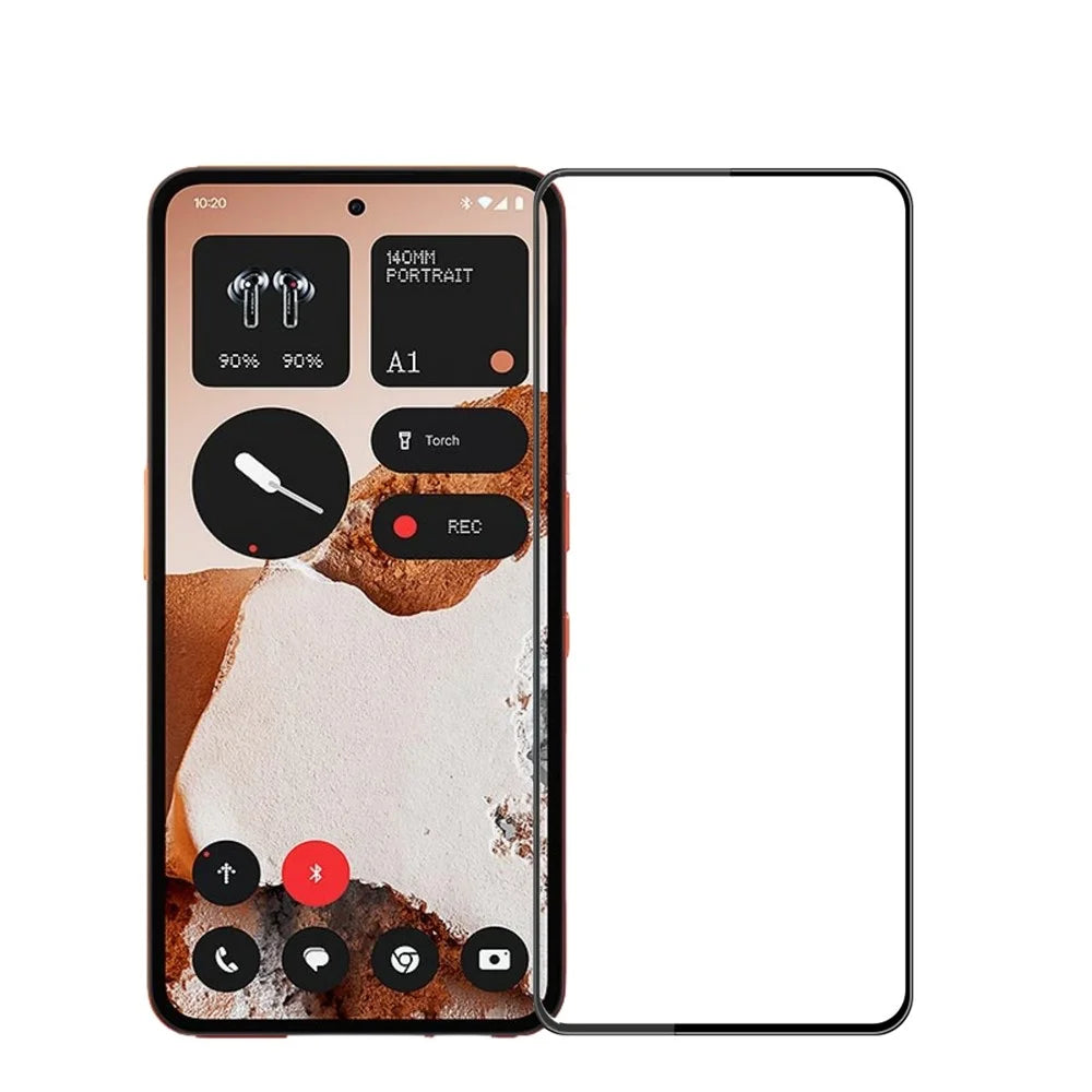 PINWUYO For Nothing CMF Phone 2 Pro Tempered Glass Film  Explosion-proof 9H 3D Full Screen Protector - Black - 1