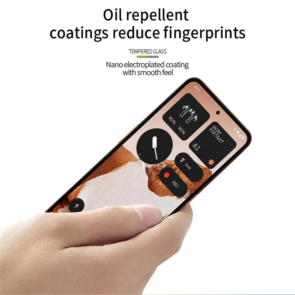 MOFI For Nothing CMF Phone 2 Pro Screen Protector  9H 3D Curved Tempered Glass Film - Black - 4