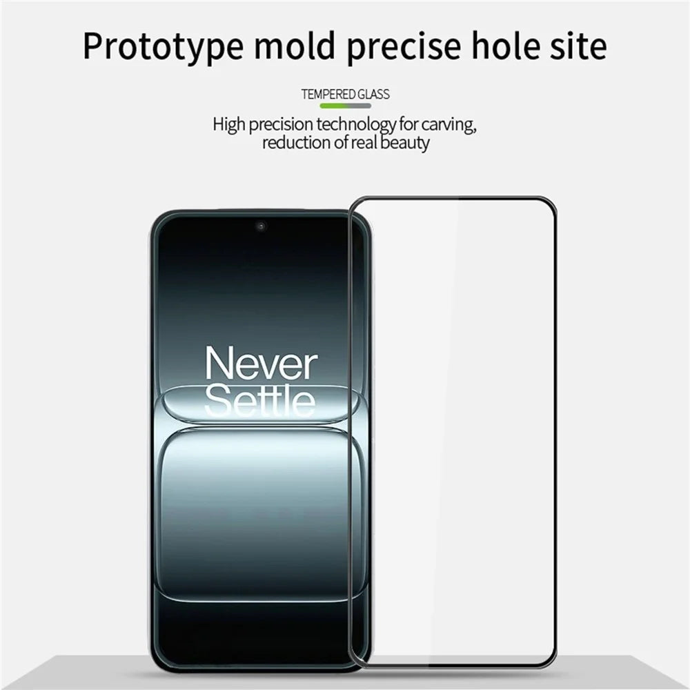 MOFI For OnePlus 13T 5G Screen Protector  9H 3D Curved Tempered Glass Film - Black - 3