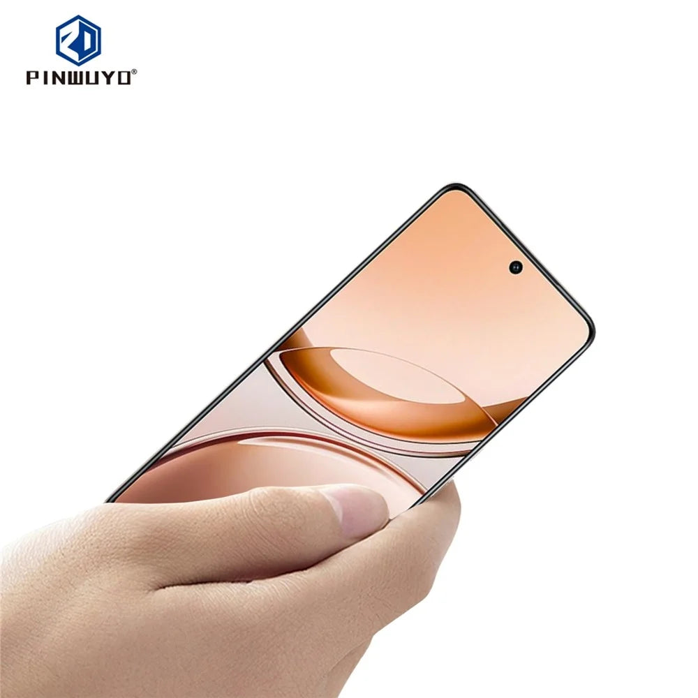PINWUYO For vivo V50 Lite 4G Tempered Glass Film  Explosion-proof 9H 3D Full Screen Protector - Black - 2