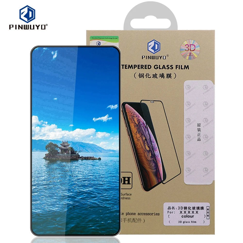 PINWUYO For vivo V50 Lite 4G Tempered Glass Film  Explosion-proof 9H 3D Full Screen Protector - Black - 3