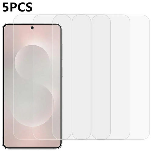 5Pcs For Samsung Galaxy S25 Edge Front Screen Protector 0.3mm 2.5D Tempered Glass Clear Film - 1