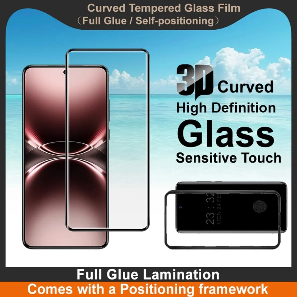 IMAK For vivo X200 Ultra 5G Screen Protector Full Glue 3D Curved Tempered Glass Film with Positioning Frame - 4