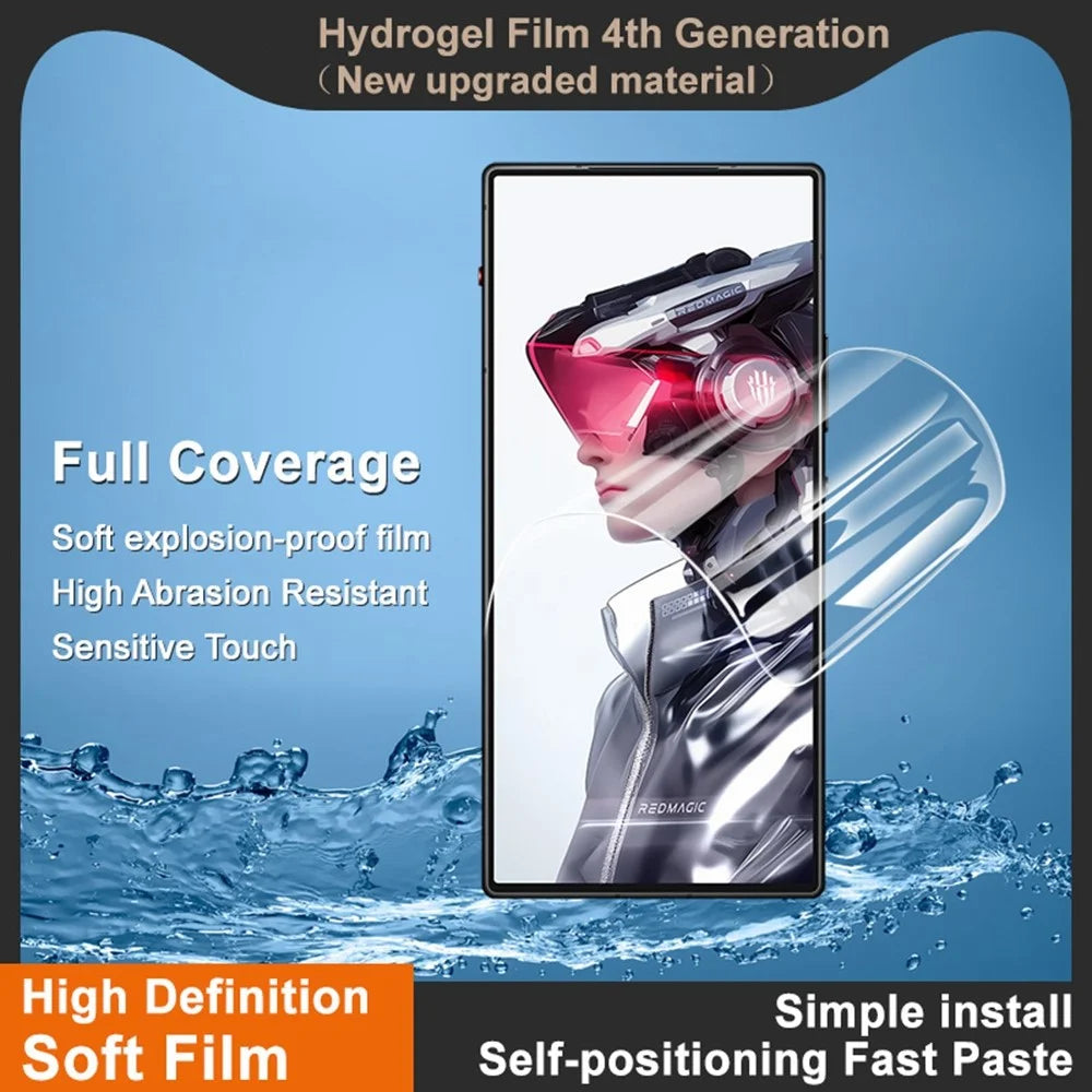 IMAK Hydrogel Film 4th Gen For ZTE nubia Redmagic 10 Air 5G Full Screen Protector Ultra Clear Soft TPU Film - 4